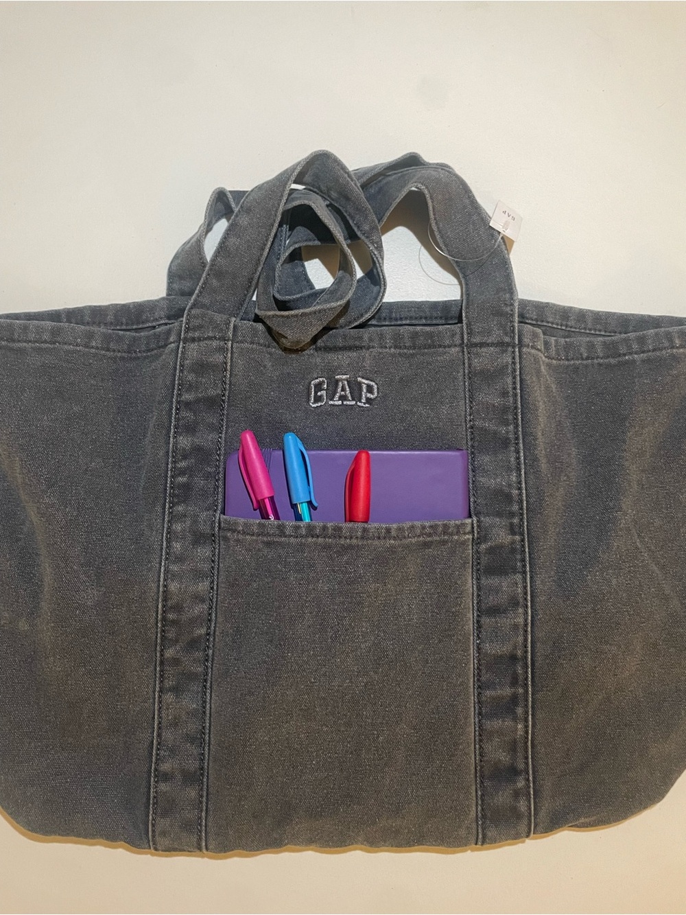 GAP Women’s Black Denim Tote Bag - BRAND NEW - Picture 8 of 8